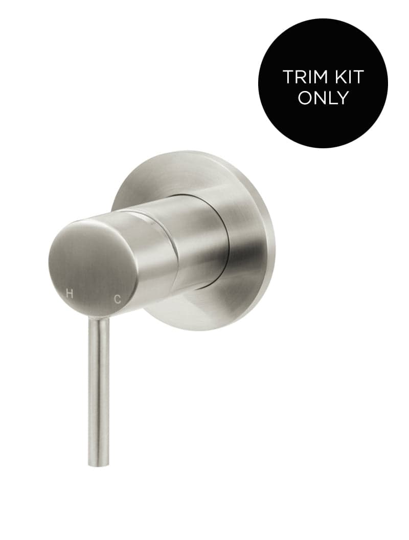Round Wall Mixer Trim Kit (In-wall Body Not Included) - PVD Brushed Nickel — view 1