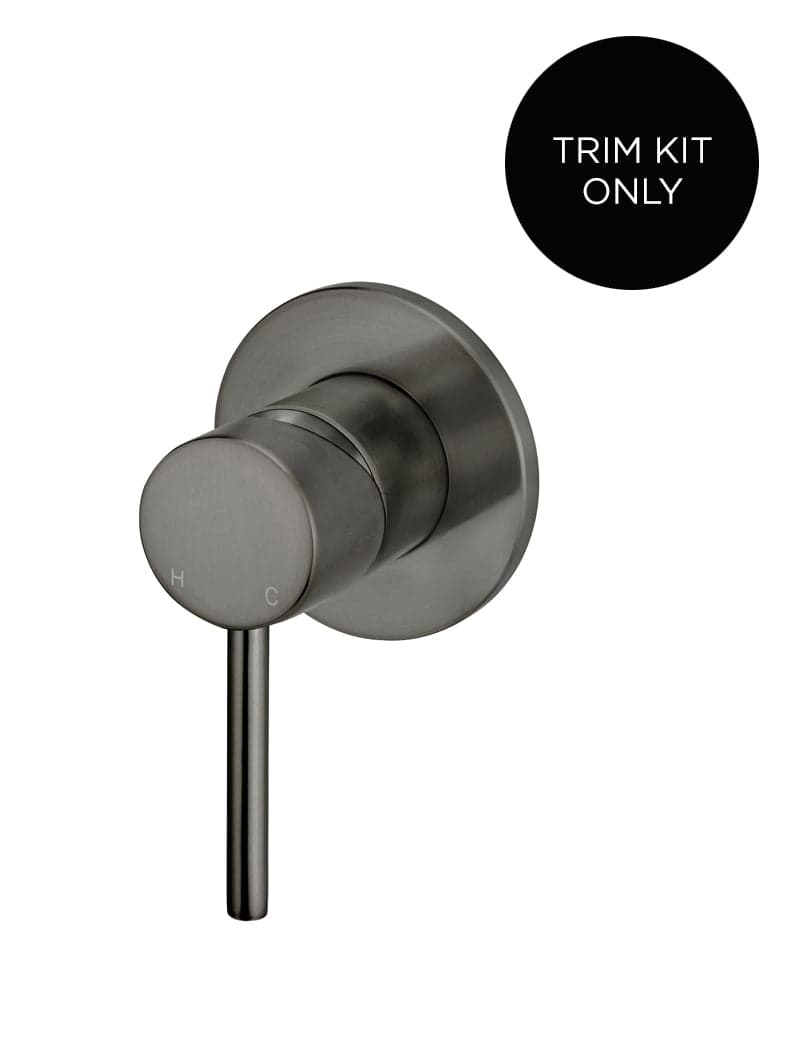 Round Wall Mixer Trim Kit (In-wall Body Not Included) - Shadow Gunmetal — view 1
