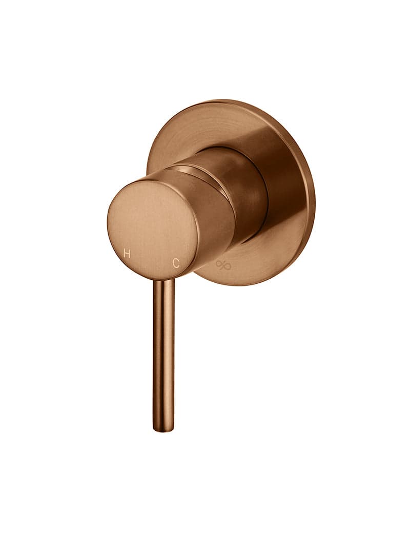Round Wall Mixer Trim Kit (In-wall Body Not Included) - Lustre Bronze — view 1