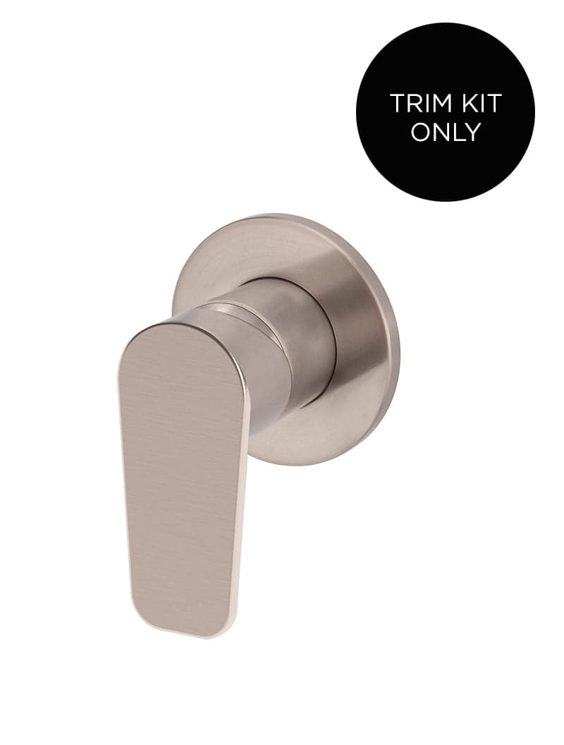 Round Wall Mixer Paddle Handle Trim Kit (In-wall Body Not Included) - Champagne — view 1