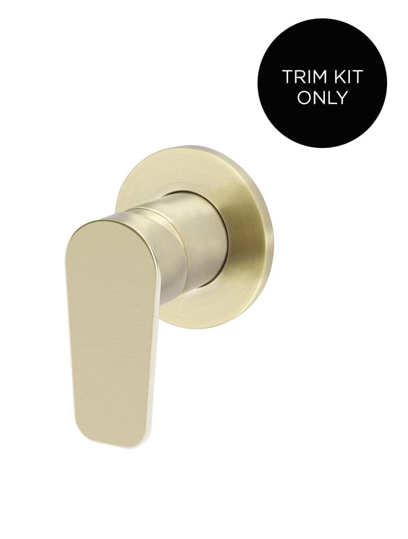 Round Wall Mixer Paddle Handle Trim Kit (In-wall Body Not Included) - PVD Tiger Bronze — view 1