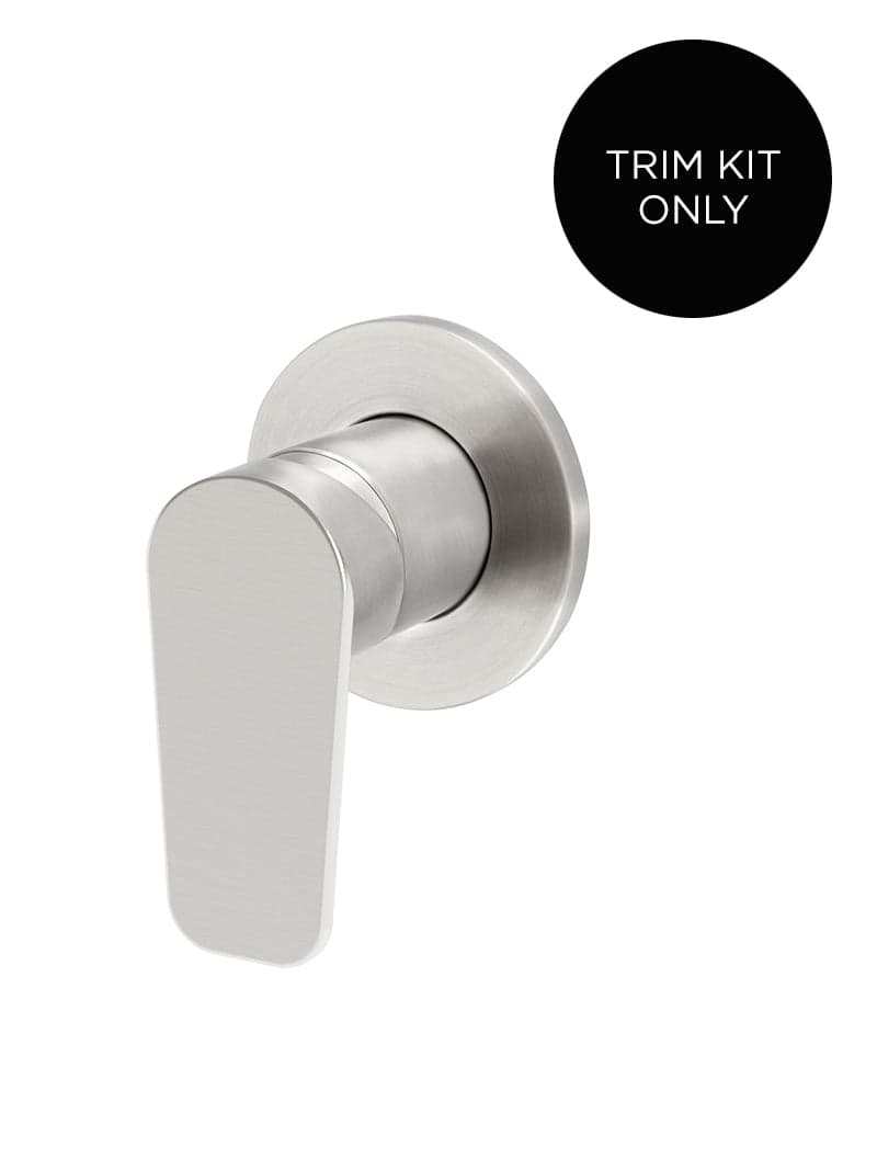 Round Wall Mixer Paddle Handle Trim Kit (In-wall Body Not Included) - PVD Brushed Nickel — view 1