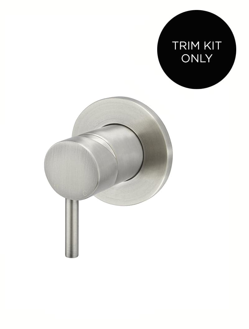 Round Wall Mixer Short Pin lever Trim Kit (In-wall Body Not Included) - PVD Brushed Nickel — view 1