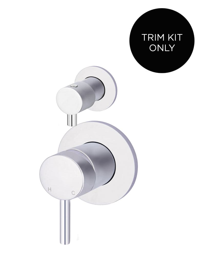 Round Diverter Mixer Trim Kit (In-wall Body Not Included) - Polished Chrome — view 1