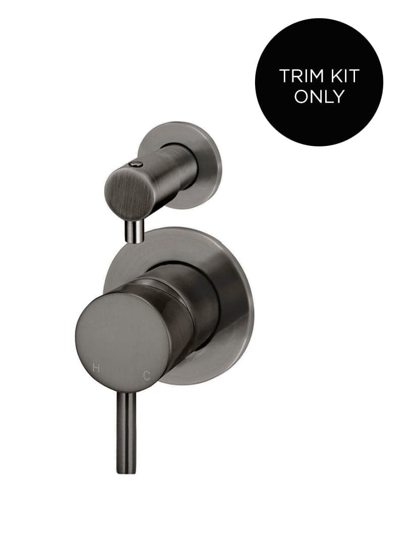 Round Diverter Mixer Trim Kit (In-wall Body Not Included) - Shadow Gunmetal — view 1