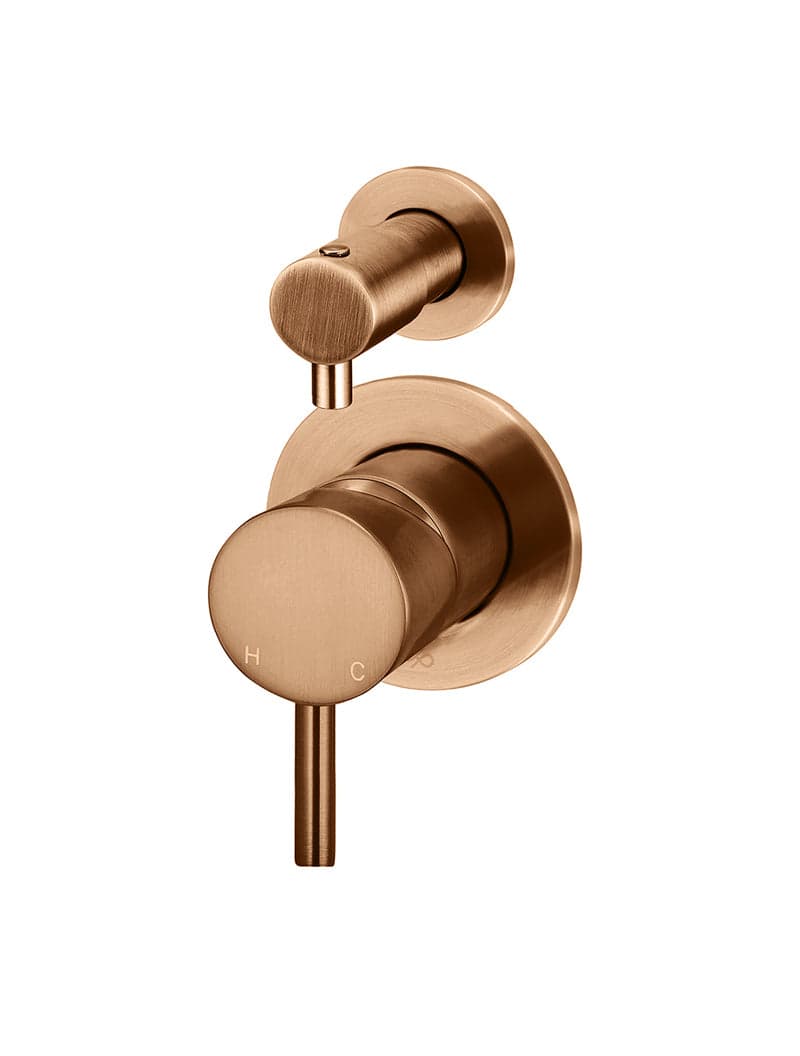 Round Diverter Mixer Trim Kit (In-wall Body Not Included) - Lustre Bronze — view 1