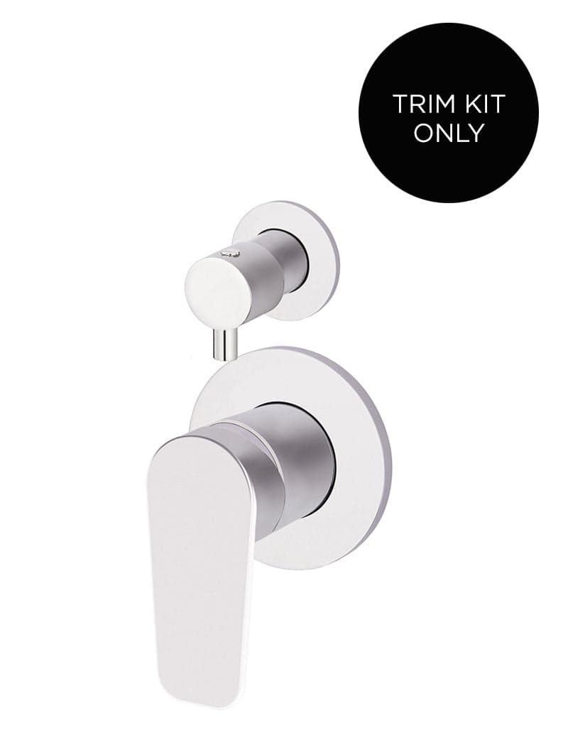 Round Diverter Mixer Paddle Trim Kit (In-wall Body Not Included) - Polished Chrome — view 1