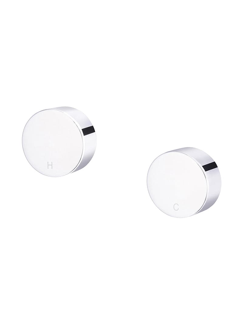 Circular Wall Taps - Polished Chrome — view 1