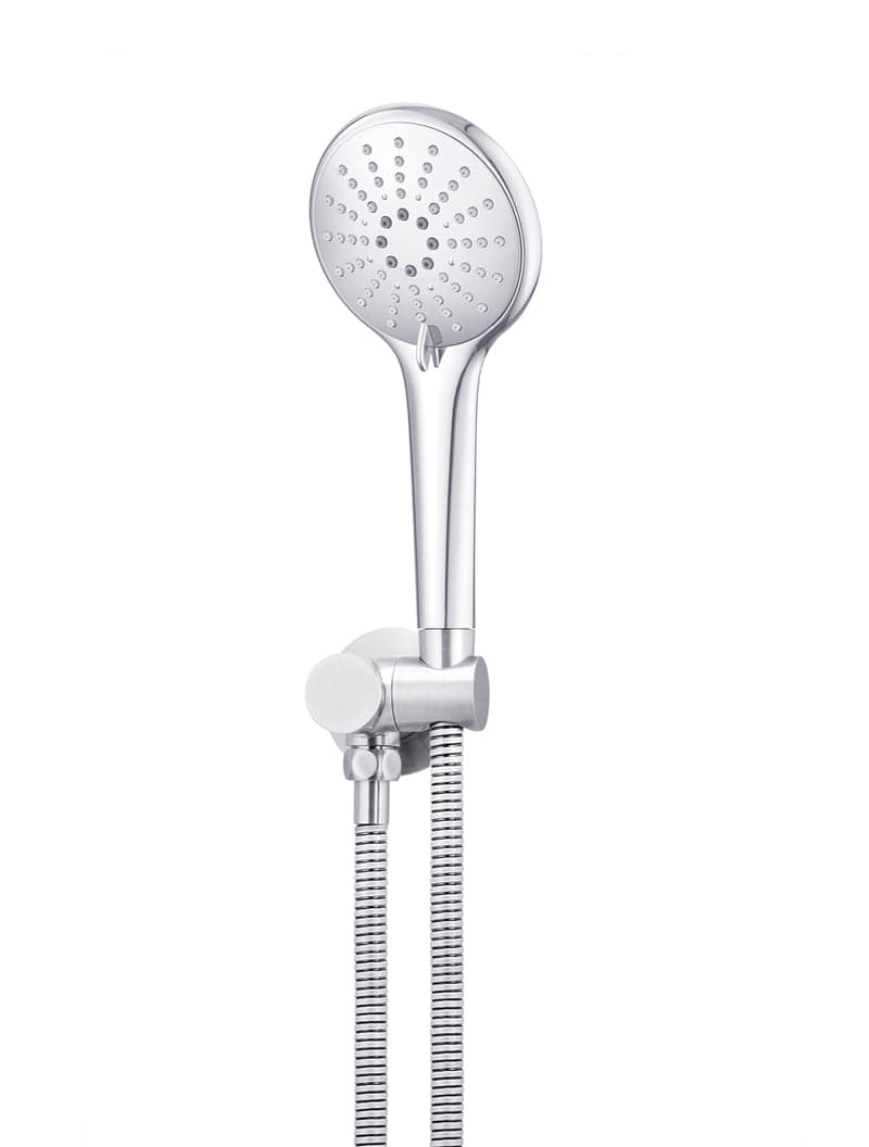 Round Hand Shower on Swivel Bracket - Polished Chrome — view 1