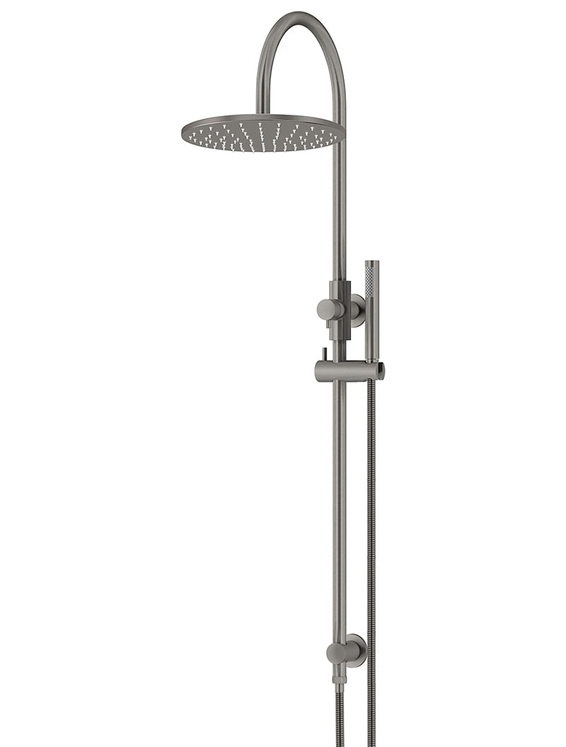 Meir Round Gooseneck Shower Set with Single-Function Hand Shower — view 1