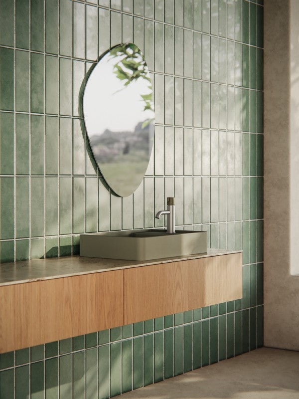 Meir X Nood Co. Progressive Basin Mixer in Lustre Bronze