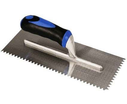 BAT trim Bright Steel 12mm V Notch Adhesive Trowel — view 1