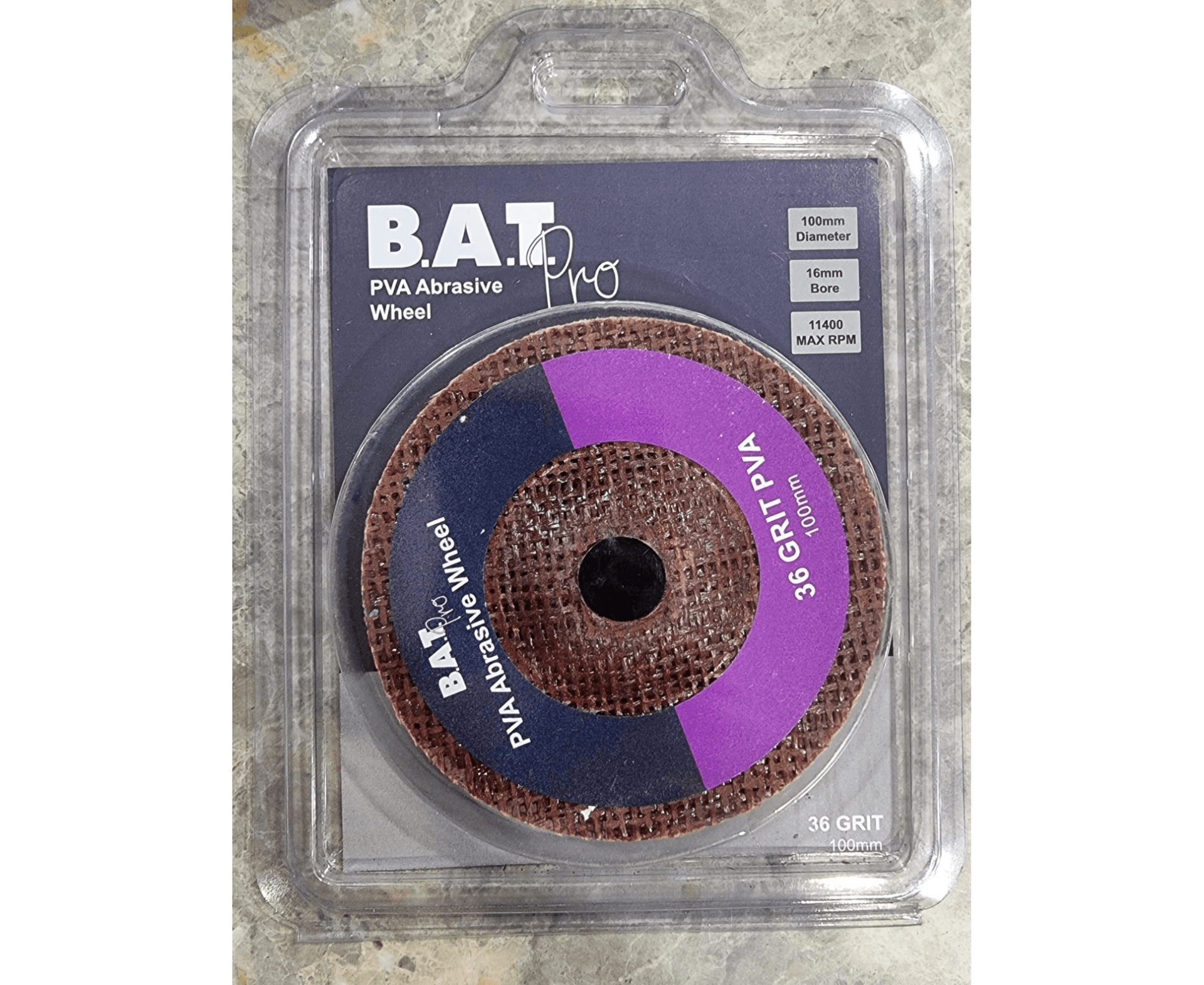 BAT Trim Pro PVA Abrasive Wheel 100mm — view 1