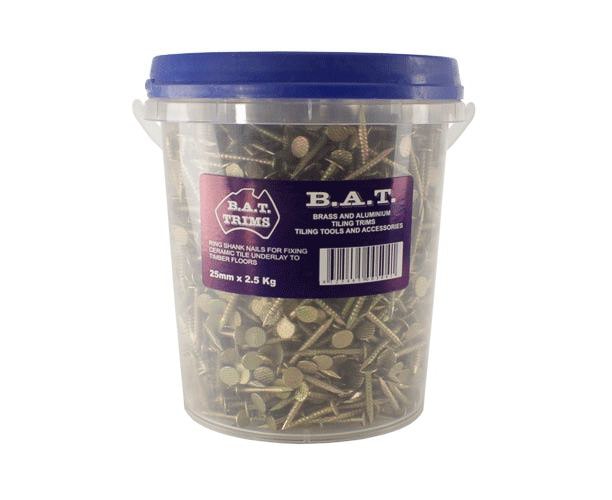 BAT Trim Ring Shank Nails 25mm