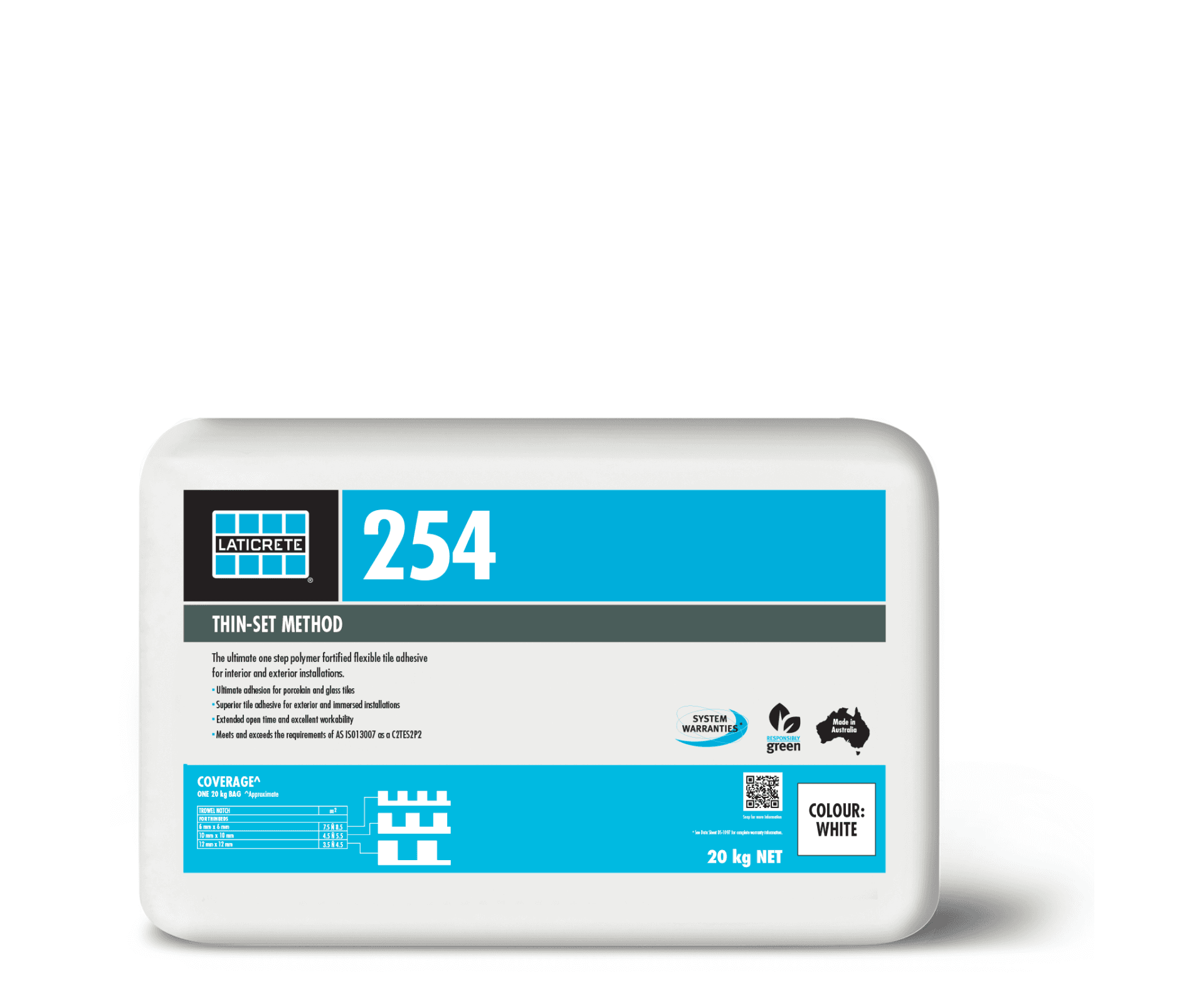 Laticrete Multipurpose Adhesive 254 Off White 20kg — view 1