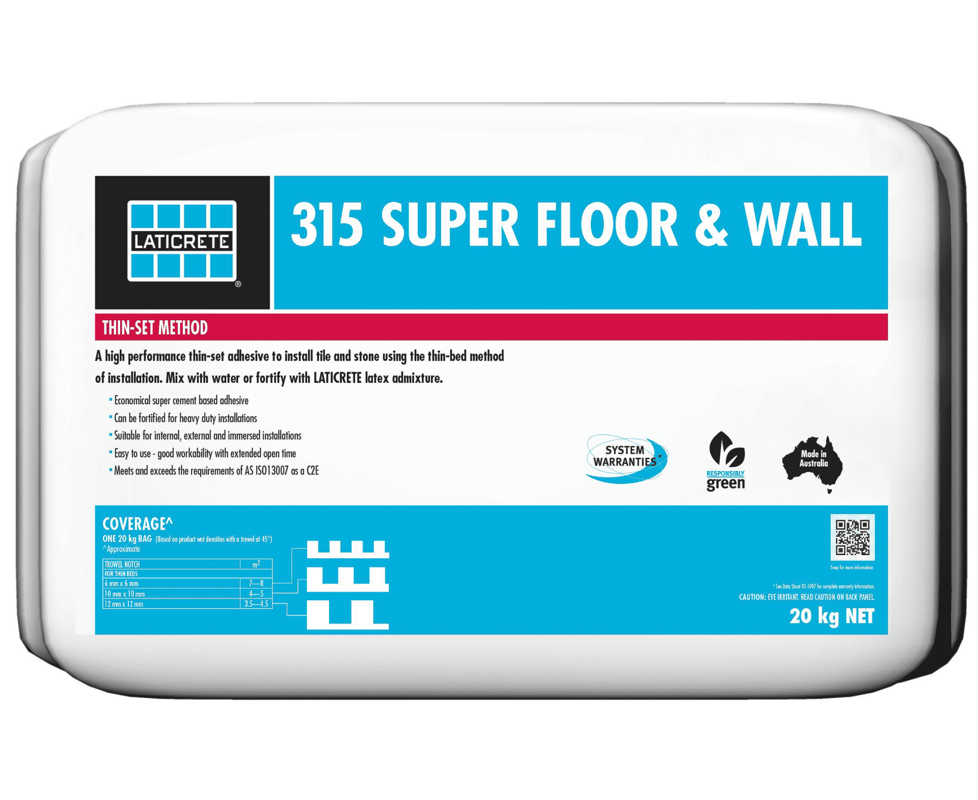 Laticrete 315 Tile Adhesive Off White 20kg — view 1