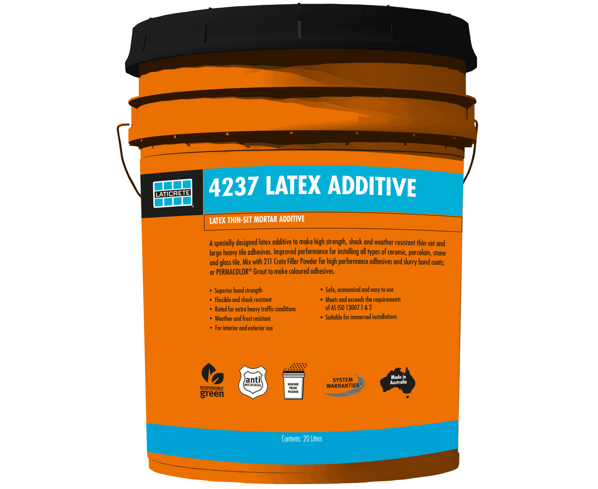 Laticrete 4237 Latex Adhesive Pail/20L — view 1