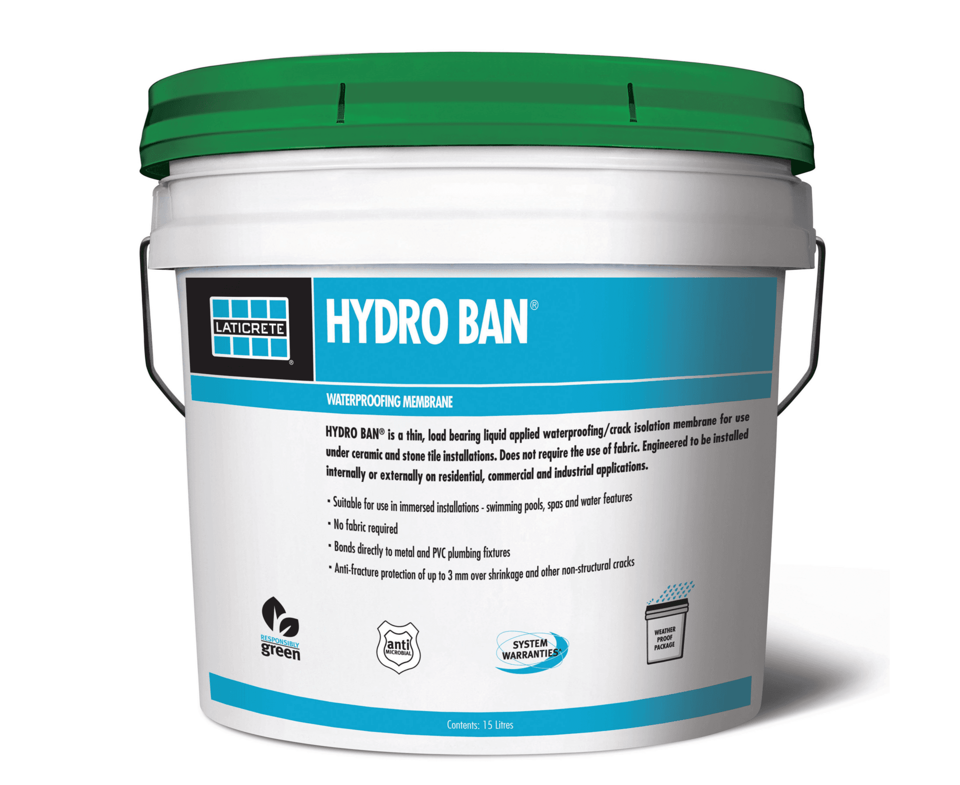 Laticrete Hydro Ban 15L Pail — view 1