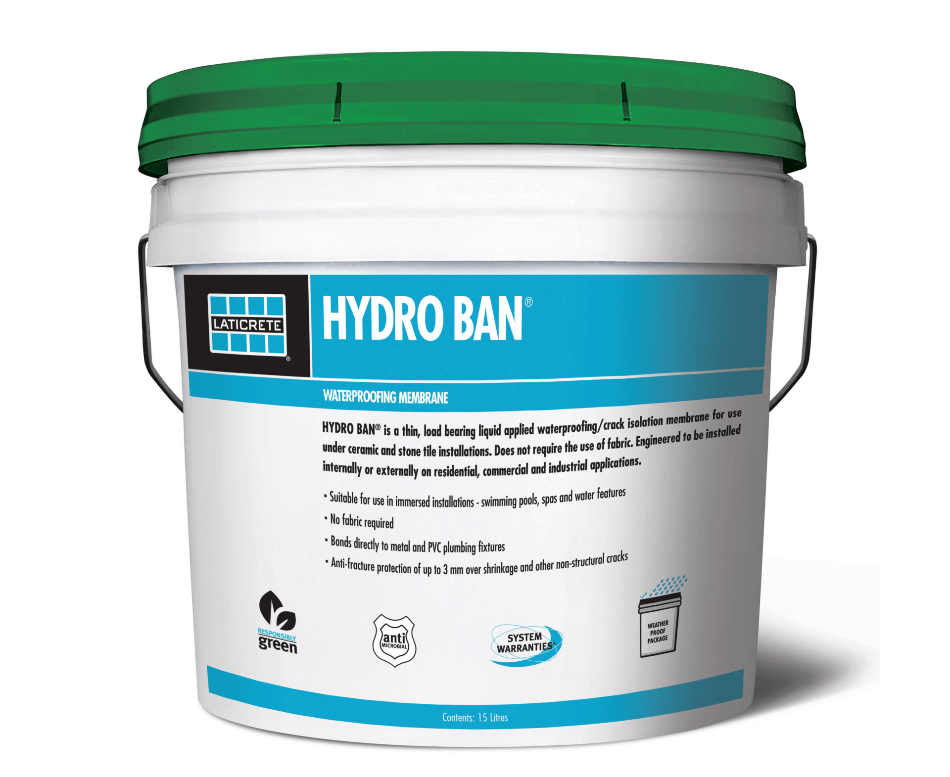 Laticrete Hydro Ban 15L Pail — view 1