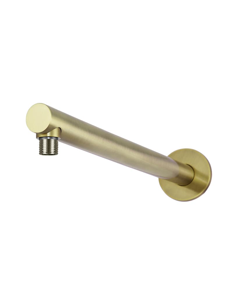 Round Wall Shower Arm 400mm - PVD Tiger Bronze — view 1