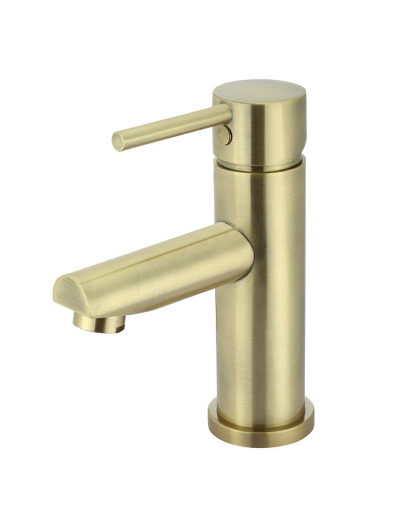 Round Basin Mixer - PVD Tiger Bronze — view 1