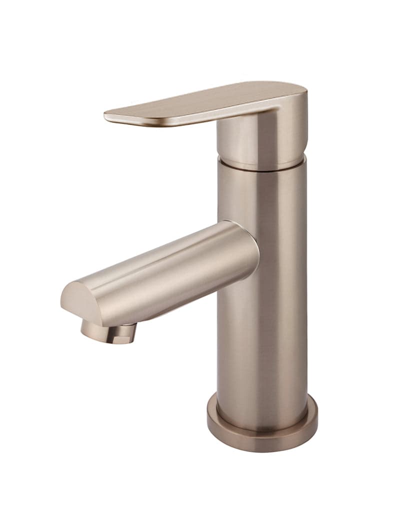 Round Paddle Basin Mixer - Champagne — view 1