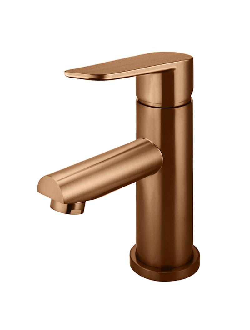 Round Paddle Basin Mixer - Lustre Bronze — view 1