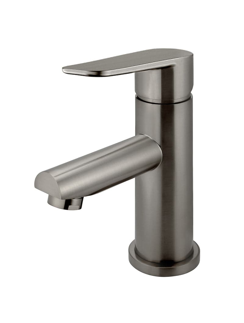 Round Paddle Basin Mixer - Shadow Gunmetal — view 1
