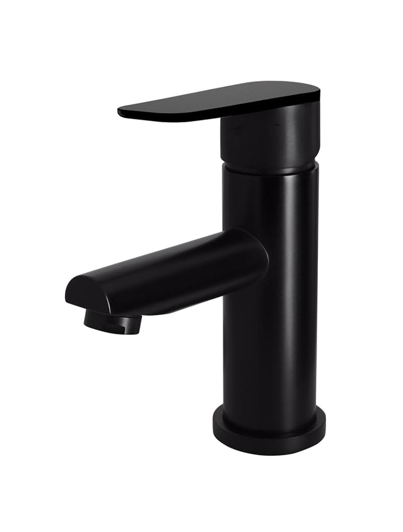 Round Paddle Basin Mixer - Matte Black — view 1