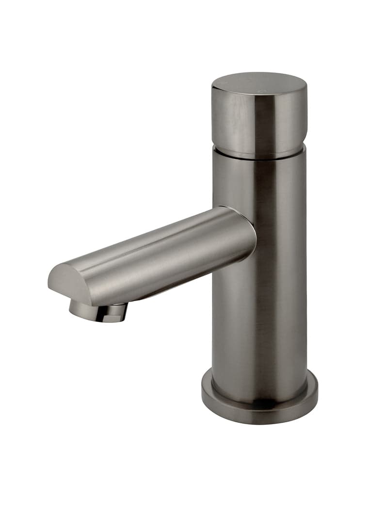 Round Pinless Basin Mixer - Shadow Gunmetal — view 1
