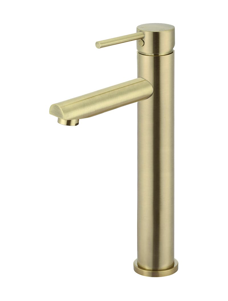 Round Tall Basin Mixer - PVD Tiger Bronze — view 1