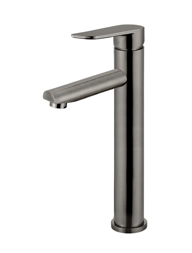 Round Paddle Tall Basin Mixer - Shadow Gunmetal — view 1