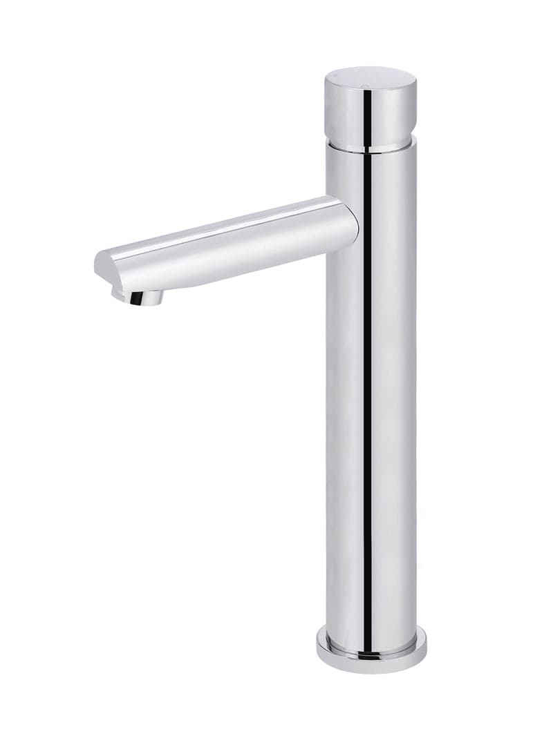 Round Pinless Tall Basin Mixer - Polished Chrome — view 1