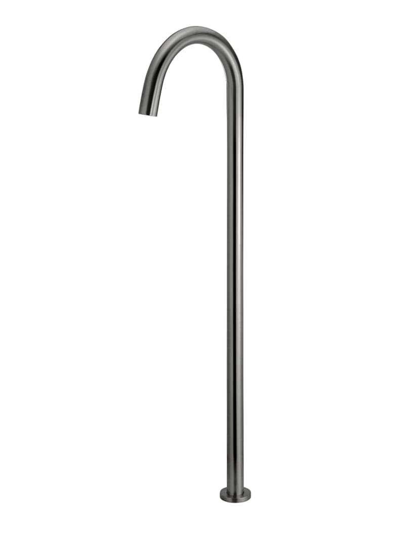 Round Freestanding Bath Spout - Shadow Gunmetal — view 1