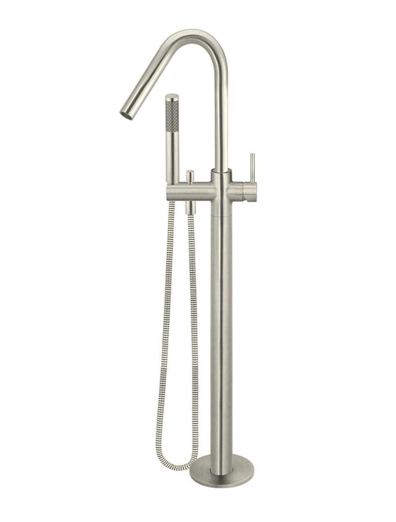 Meir Round Freestanding Bath Spout and Hand Shower — view 1