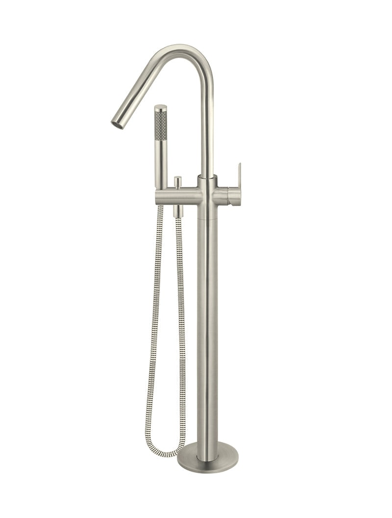 Meir Paddle Freestanding Bath Spout and Hand Shower — view 1