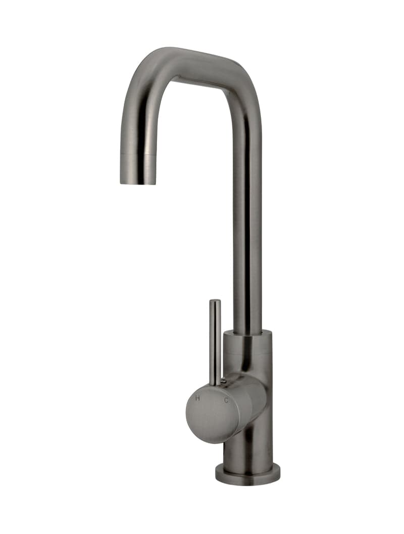 Round Kitchen Mixer Tap - Shadow Gunmetal — view 1