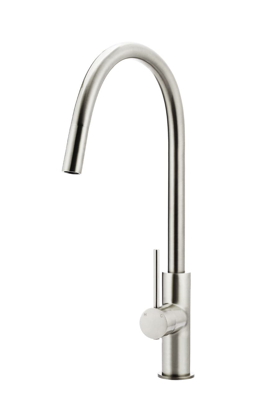 Round Piccola Pull Out Kitchen Mixer Tap — view 1