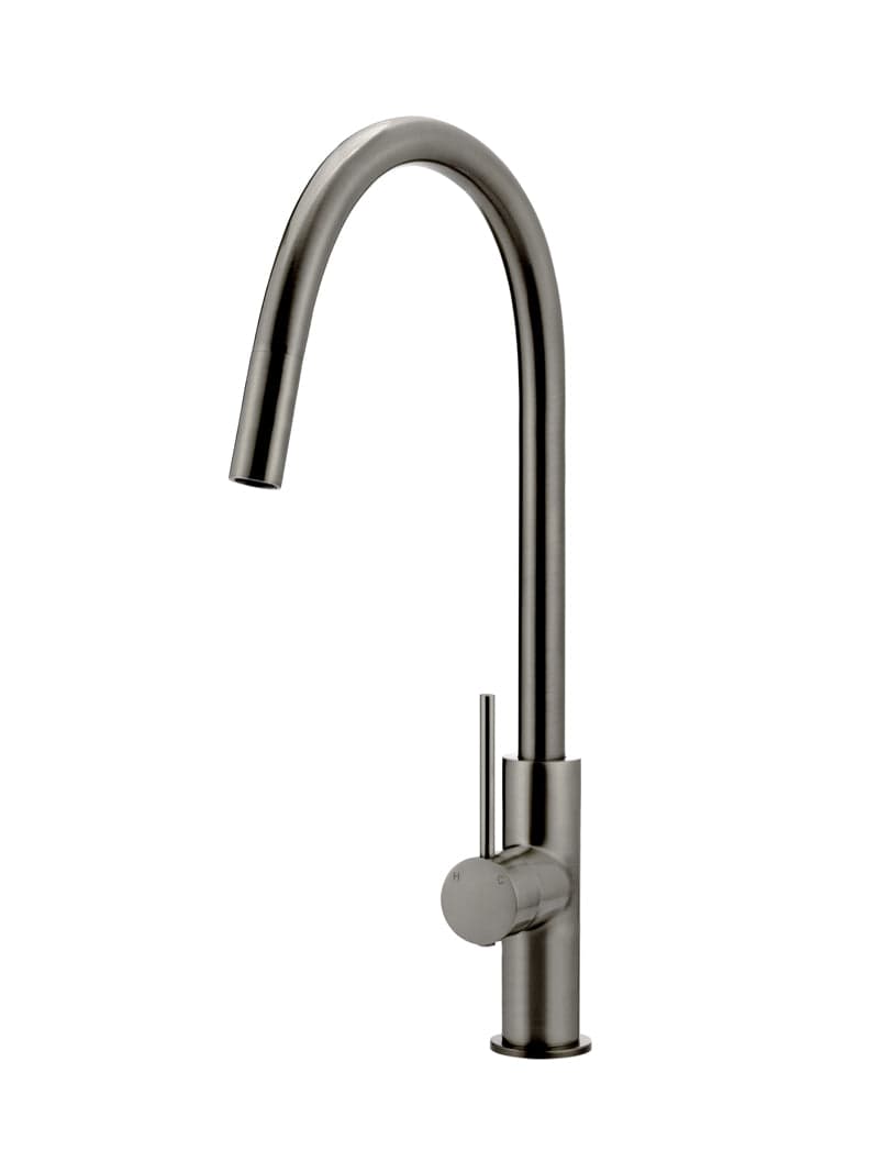 Round Piccola Pull Out Kitchen Mixer Tap - Shadow Gunmetal — view 1
