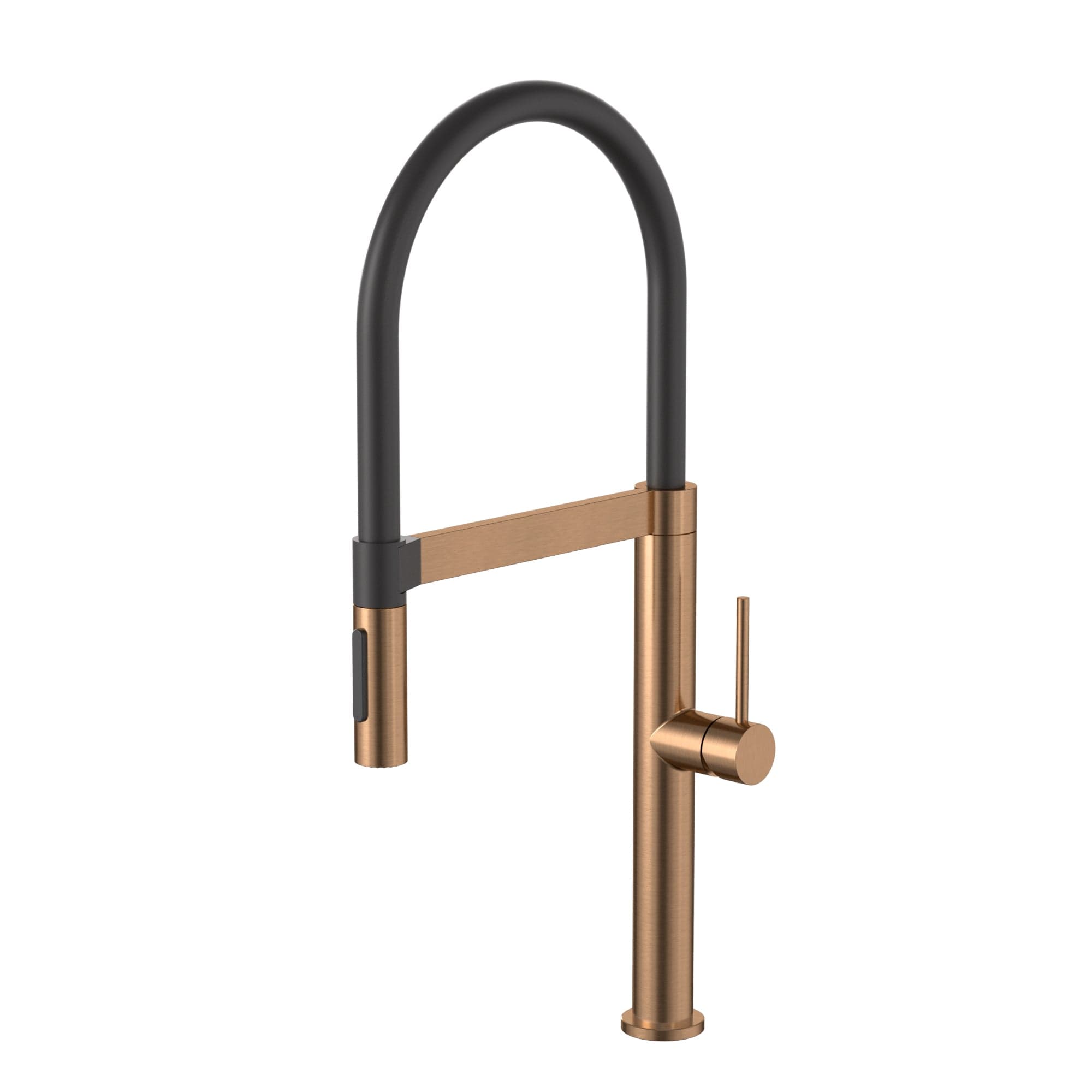 Pull Down Kitchen Mixer With Magnetic Dock - Lustre Bronze — view 1