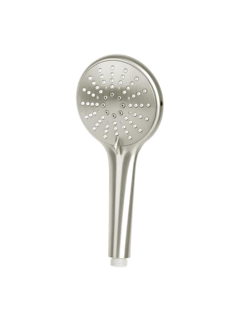 Round Hand Shower Three-Function - PVD Brushed Nickel — view 1