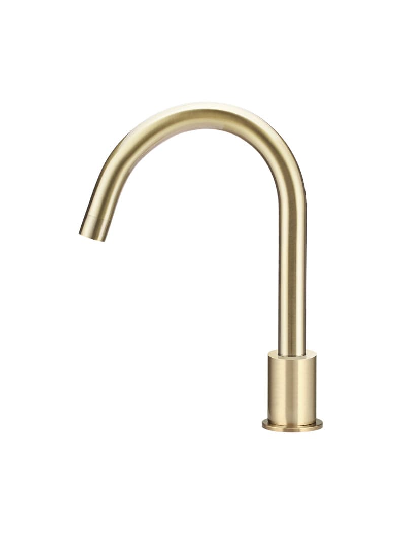 Round Hob Mounted Swivel Spout - PVD Tiger Bronze — view 1