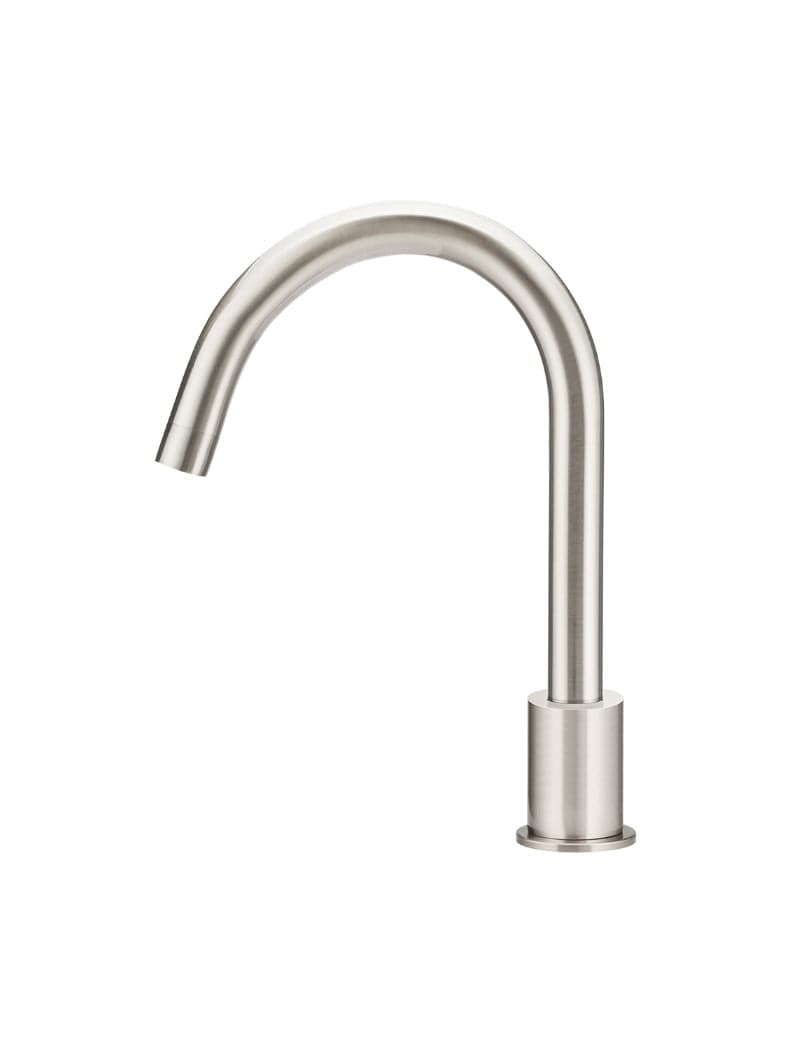 Round Hob Mounted Swivel Spout - PVD Brushed Nickel — view 1