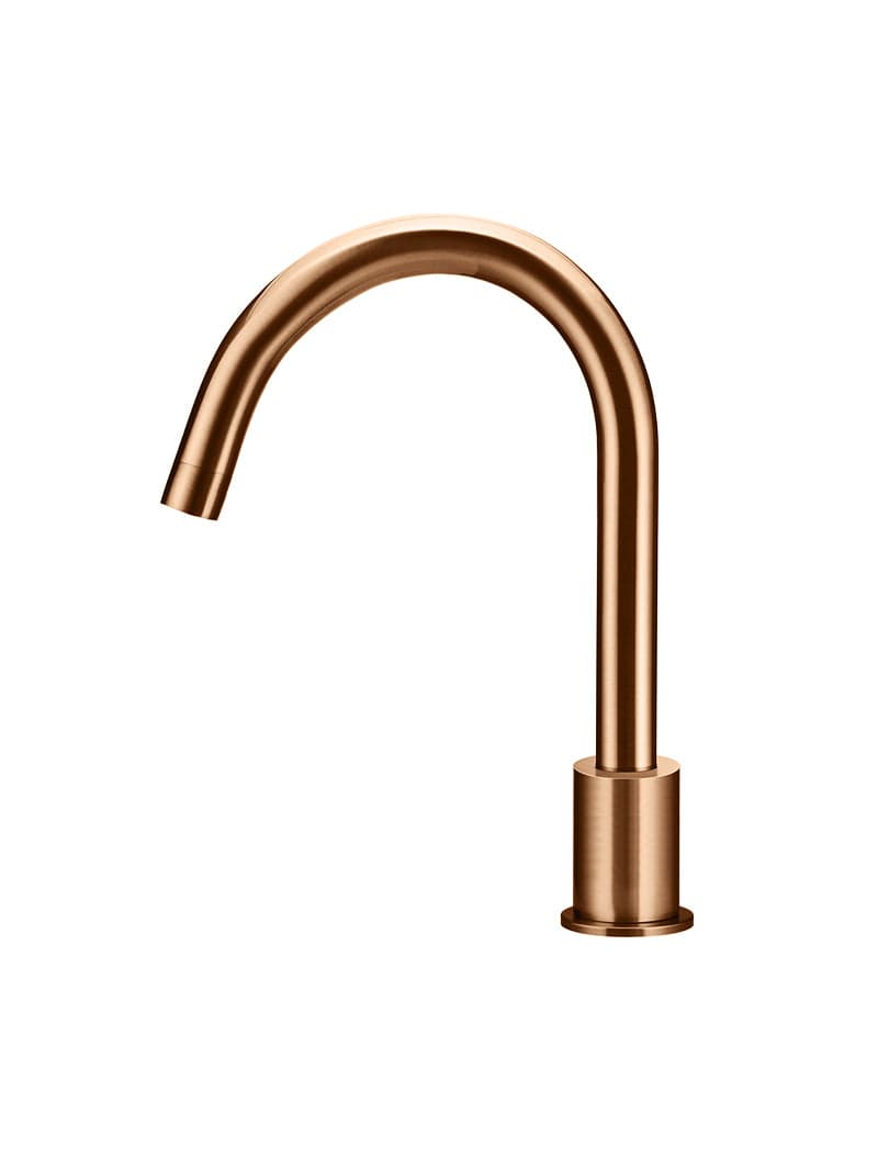 Round Hob Mounted Swivel Spout - Lustre Bronze — view 1