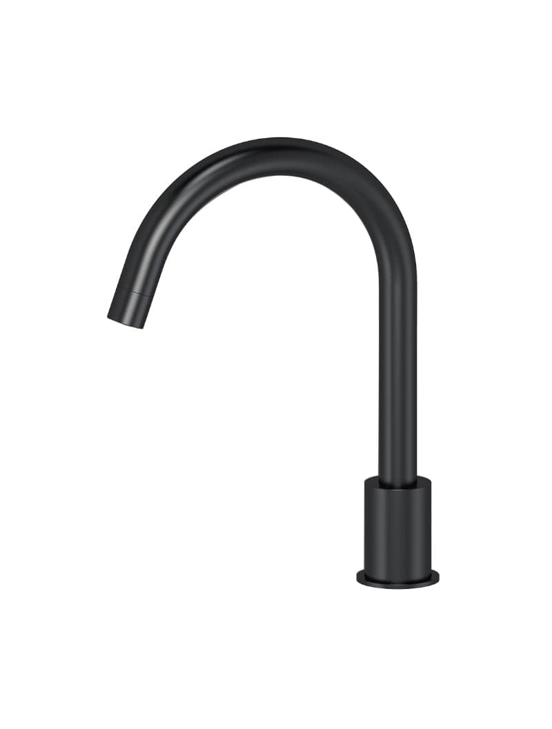 Round Hob Mounted Swivel Spout - Matte Black — view 1