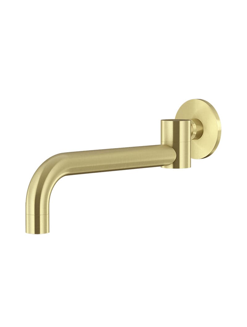 Round Swivel Wall Spout - PVD Tiger Bronze — view 1