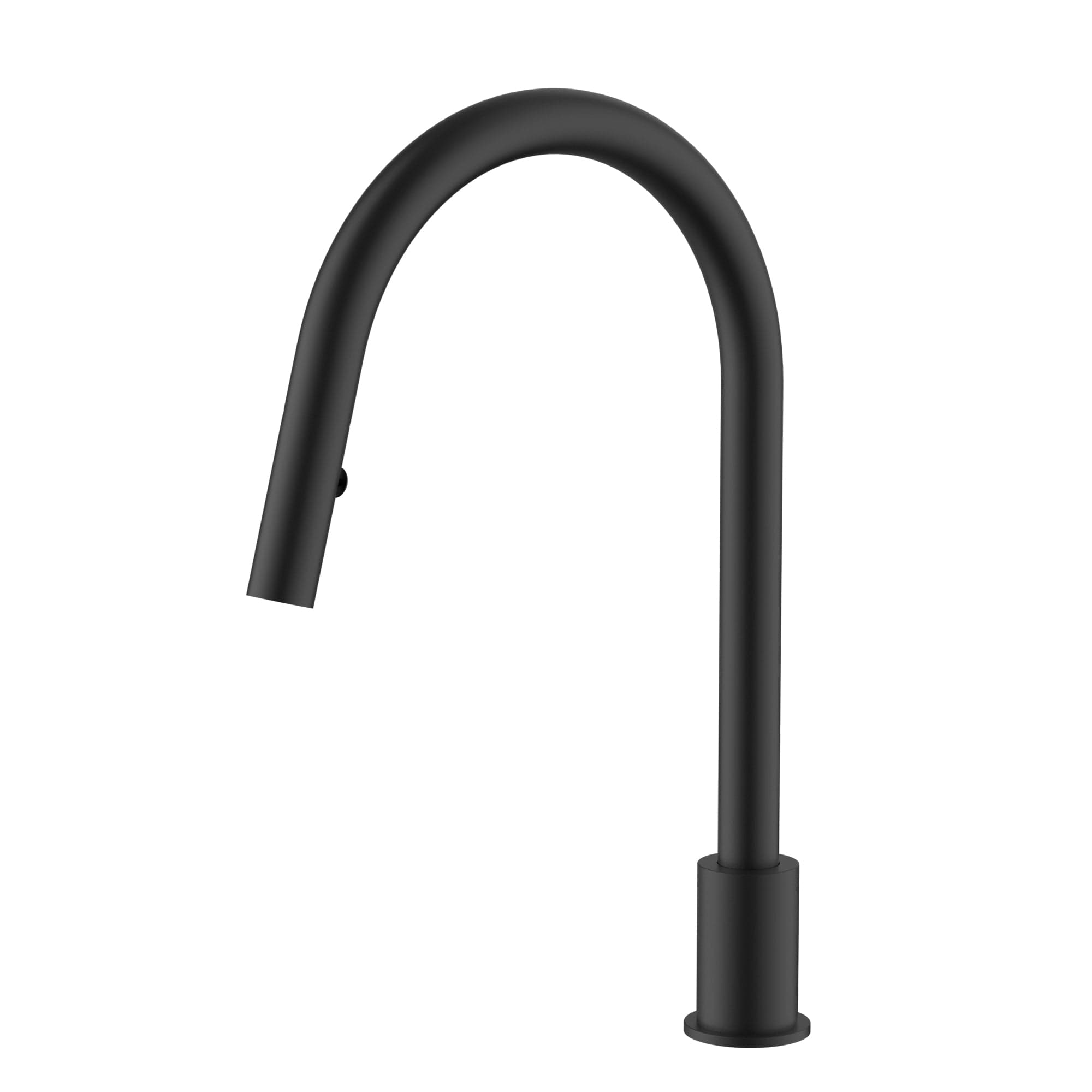 Kitchen hob spout with pull out nozzle - Matte Black — view 1