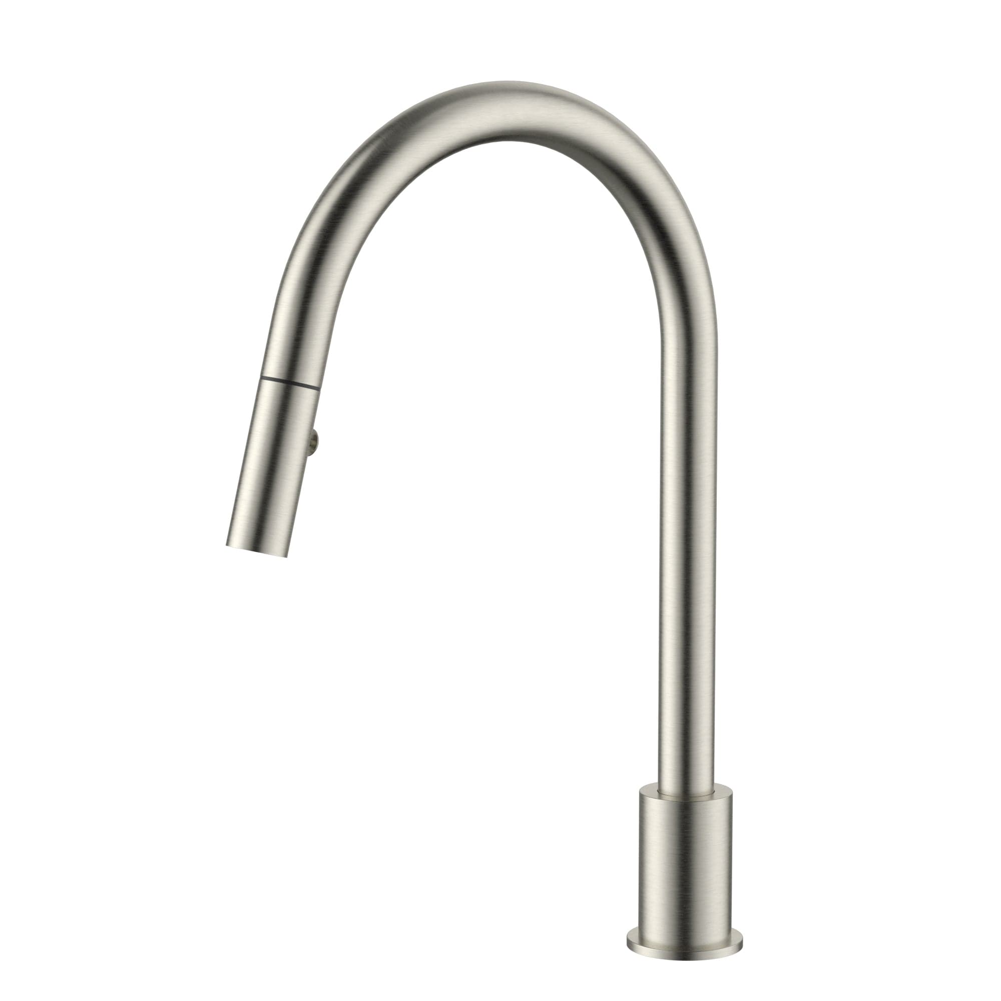 Kitchen hob spout with pull out nozzle - Polished Chrome — view 1