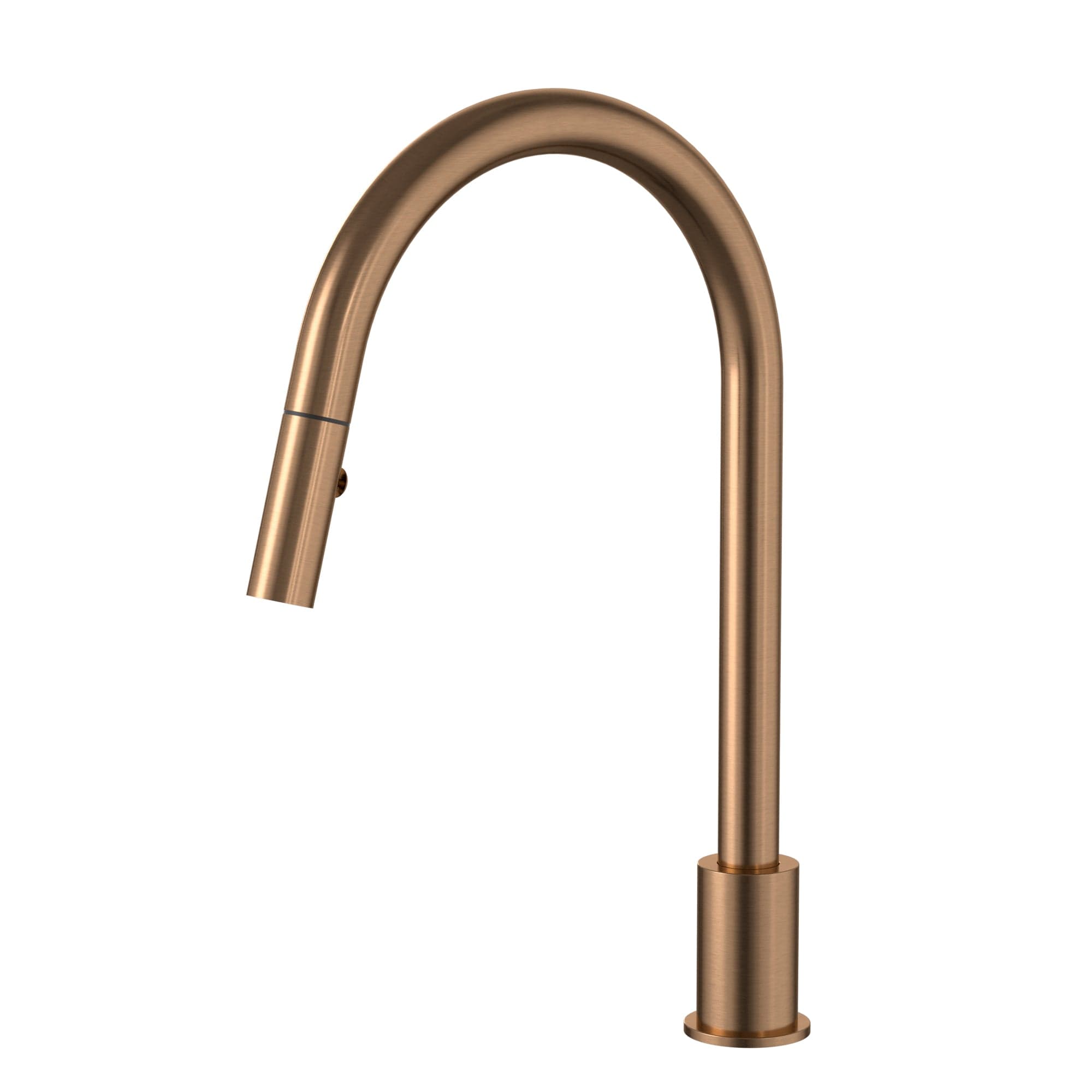 Kitchen hob spout with pull out nozzle - Lustre Bronze — view 1