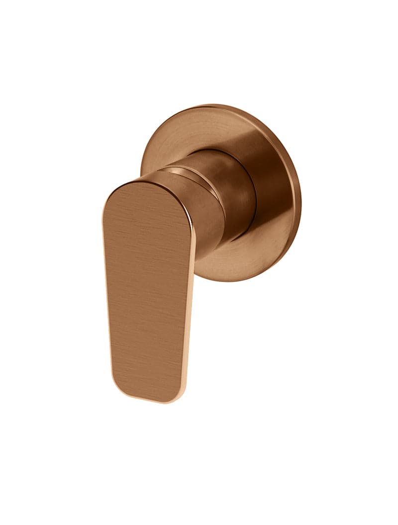 Round Wall Mixer Paddle Handle Trim Kit (In-wall Body Not Included) - Lustre Bronze — view 1